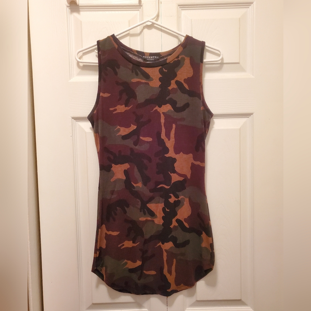 Camouflage Sleeveless Tank Top